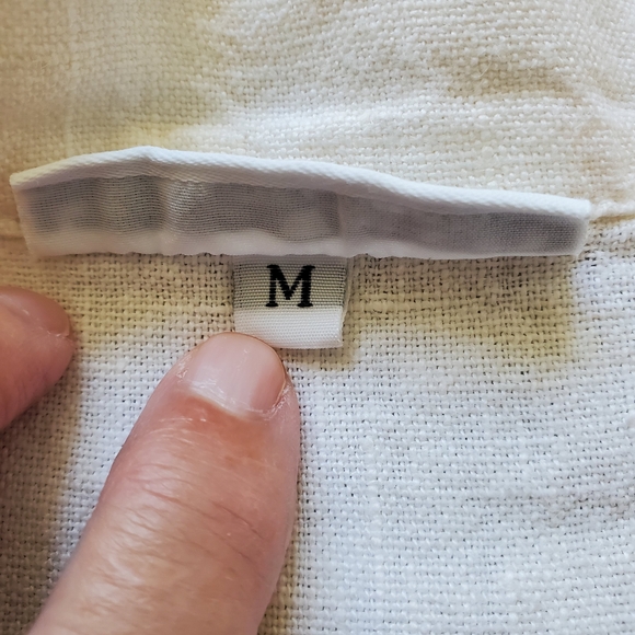 Bryn Walker Off White Linen Open Top. Size Medium - Picture 6 of 7